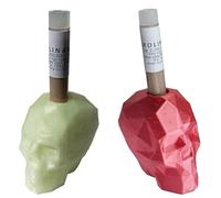 2x Carolina Reaper powder with 2.200.000 SHU 2.5g in a red and fosforescent skull pepper holder.