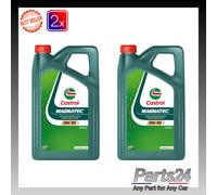 2x CASTROL 15F67A Engine Oil Magnatec 0W-30 5L 5 Litres ACEA C2 Fully Synthetic