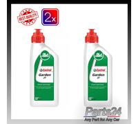2x Castrol Garden 2T Oil for use in Lawn Mowers & Chain Saws 2 Stroke 1L