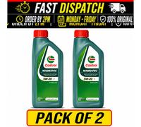 2x Castrol Magnatec 5W-20 E 1L 15F9C9 A1/B1 Fully Synthetic Engine Oil