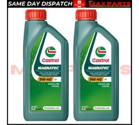2x Castrol Magnatec 5W-40 C3 H 1F 1L Fully Synthetic Engine Oil - Made in UK