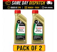 2x Castrol React SRF Racing DOT 4 1L 15F1D0 Ultra High Temp Motorsport