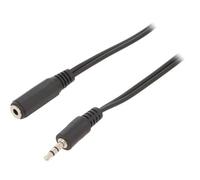 2X CCA-423-2M Cable Jack 3.5mm Female 3pin, Jack 3.5mm 3pin Male 2m PVC GEMBIR