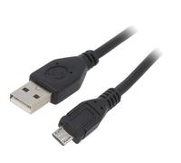 2X CCP-MUSB2-AMBM-1M Cable USB 2.0 USB A Male Micro USB-B Male Gold Plated 1