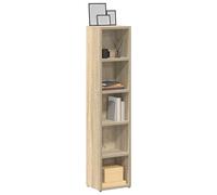 vidaXL CD Cabinets Shelf Cupboard Bookcase 2 pcs Concrete Grey Engineered Wood