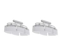 2x Ceiling Lamp with Ellipsoid Glass Shades E14 Lighting Bedroom Office vidaXL