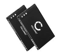 2x CELLONIC Battery Compatible with Nokia X3, 6300, 5310, 7210 Supernova, 7210s, 7310 Supernova, 6700 Slide, 6700s, 6600 fold, BL-4CT - 3.7V - 820mAh