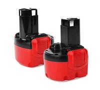 2x CELLONIC Battery Replacement for Bosch PSR 960, PSR9.6 ve-2,EXACT 6, GSR 9.6v 2607335461, 2607335272, 2607335707, 2607335707, BAT048 Cordless Power Tools - 9.6V NiMH 3Ah