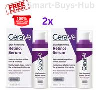 2x CeraVe Skin Renewing Retinol Serum 30ml | Anti-Aging | Smooth & Brighten Skin