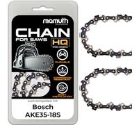 2x Chainsaw Chainsaw 35 cm 1.1 mm 3/8 Inch 52 TG for Bosch AKE35-18S