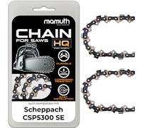 2x Chainsaw Chainsaw 40 cm 1.5 mm 0.325 Inch 66TG for Scheppach CSP5300 SE