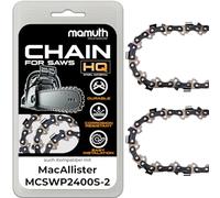 2x Chainsaw Chainsaw 45 cm 1.3 mm 3/8 Inch 62TG for MacAllister MCSWP2400S-2