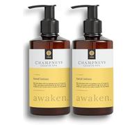 2x Champney | Health Spa - Awaken Hand Lotion | Rise & Shine with Energising Notes of Bergamot, Ginger & Guaiacwood Essential Oils | 250mL Each