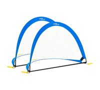 2x Children Football Goal Set with Storage Bag Pop-up Goal Multi Sizes vidaXL
