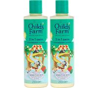 2x Childs Farm Kids 3 in 1 Swim, Strawberry & Mint 250ml