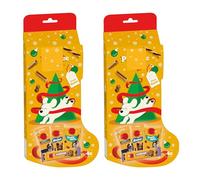 2x Christmas Dog Treats Bundle Gift includes dog Stockings & Cracker, doggy christmas treats, puppy stockings for christmas, pet stocking xmas dog treats selection box gift for dogs (Stocking)