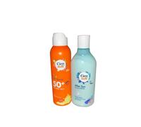 2x Ciēn Sunsreen & After Sun -Kids Sun Spray - SPF 50+ Very High Protection | Waterproof & Instant Protection | 200mL Each