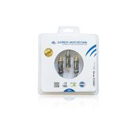 2x CINCH RCA to 3.5mm Mini Jack HQ Audio Cable 1.5m High Quality Sound Sturdy UK