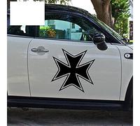 2X Classic Franco Prussian War Iron Cross Awarded Honor Outstanding Warrior Car Sticker Door Window