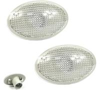 2X Clear Side Marker Indicator Lamp Lens White FOR FORD TRANSIT, TOURNEO, MONDEO, FIESTA, KA 1385980, 1418382