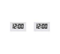 2X Clock Triangle LED Screen Lectronic Digital Alarm Screen Desktop Clock for Home Office Table Bedroom Decor White