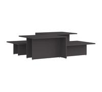 vidaXL Coffee Tables 2 pcs Grey 111.5x50x33 cm Engineered Wood, Grey