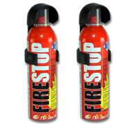 2x Compact Fire Stop Extinguisher Flame Reducer Home Caravan Car Van Boat 400ml
