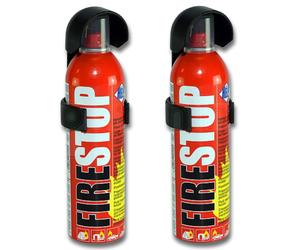 2x Compact Fire Stop Extinguisher Flame Reducer Home Caravan Car Van Boat 400ml