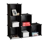 2x Compartment shelf ladder bookshelf room divider Easy Assembly versatile