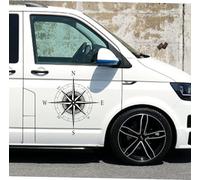 2X Compass Decals Compatible with Van VW Volkswagen Transporter Camper Van vw36
