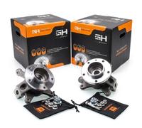 2x Complete R+L Steering Knuckle for Nissan INTERSTAR (X70), Opel MOVANO A (X70)