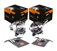 2x Complete R+L Steering Knuckle for Peugeot PARTNER, 306 1993-02 / PIN 18MM/