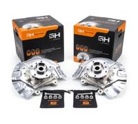 2x Complete Right+Left Steering Knuckle for BMW 5 E60, 5 Touring E61 2005-2010