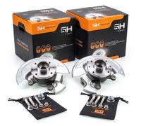 2x Complete Right+Left Steering Knuckle for Renault CLIO III /BEARING 72 MM/