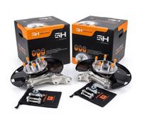 2x Complete Right+Left Steering Knuckle Front for Opel ASTRA J (P10) /91mm/
