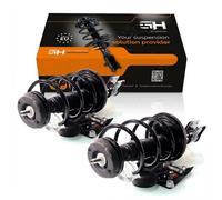 2x Complete Struts Assembly Front for Citroën C4 1.4, Peugeot 307 1.4, 1.6 BF