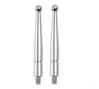 2X Contact Points for Dial Test Indicator, Featuring 2mm Diameter Carbide Ball, 20 9mm Length and M1 6 Metric Thread for Multiple Models