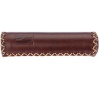 2x CONTEC Grip Classic Exclusive Geebee 125mm Leather Handlebar Grips Gravy B...