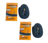 Continental Unisex's Race Tube Wide 28" Inner, Black, [25-622->32-630] Pack of 2