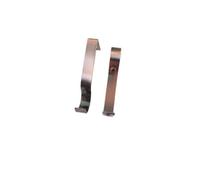 2X Copper Colour Heavy Duty Metal Curtain Pole Brackets 19mm Wall Support By Homeelabador