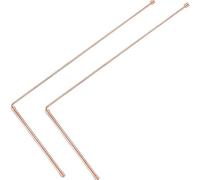 2X Copper Divining Rods Metal Detector For Water Gold Treasure Hunting Dowsing Tools