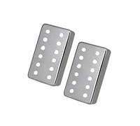 2x Copper Guitar Pickup Cover for 6 Strings Electric Guitar Replacement Argent Silver 6.98 cm