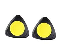 2x Core Sliders Gliders for Hardwood & Carpet Floors, Exercise Gliding Discs for Core Training, Pilates, Fitness Workouts, Black Yellow