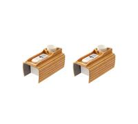 2X Couch Cup Holder, Couch Drink Holder, Natural Bamboo Sofa Cup Holder Armrest Tray, Portable Couch Arm Tray Table