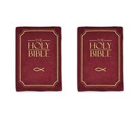 2X Cozy Faith Bible Pillow - Plush Book Shape with Verse, Perfect Christian Gift for Kids and Adults