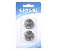 2x CR1616 3V Lithium Batteries - Long-Lasting Power for Car Key Fobs, Alarms, Remotes & Electronics