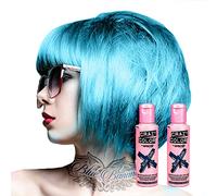 2x Crazy Color Semi-Permanent Hair Dye 2x 100ml (Blue Jade)