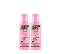 2x Crazy Color Semi-Permanent Hair Dye 2x 100ml (Candy Floss Pink)