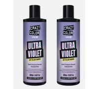 2x Crazy Color Ultra Violet Anti Yellow Hair Shampoo in 250ml