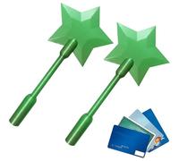 2X Credit Card Wand 3d Printed Payment Stick, Magic Wands Credit Card Holder To Pay Wands, Starmagic Wand Contactless Payment MagicWandCard Holder Travel Cards Holders Fun Functional Present For Kids